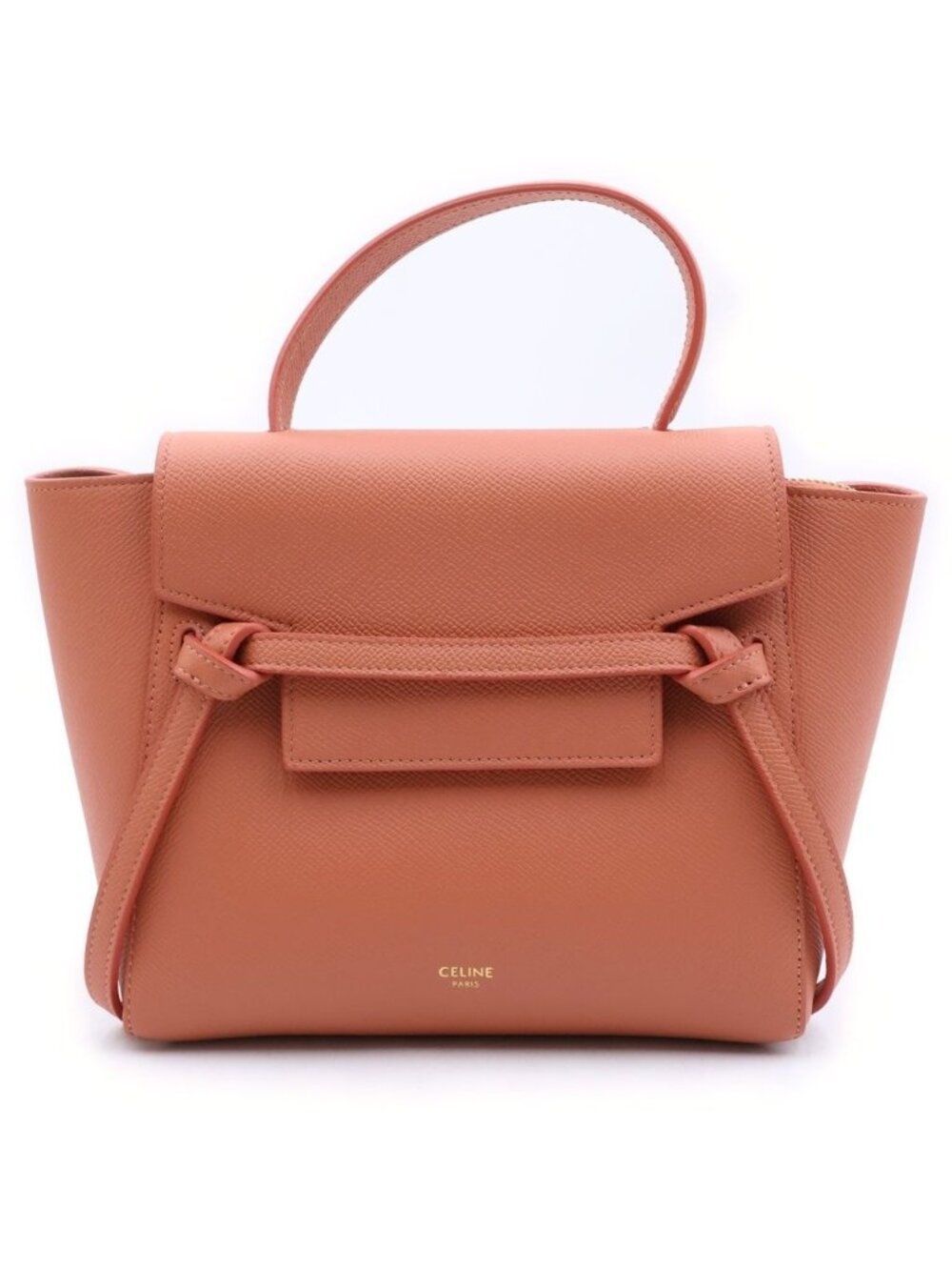 Celine Belt Bag Nano 2-Way Shoulder Leather Orange